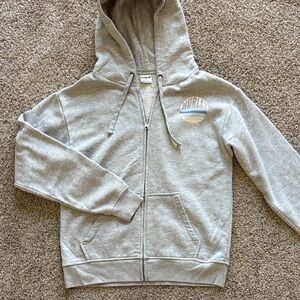 Hurley Light Gray Zipper Hoodie